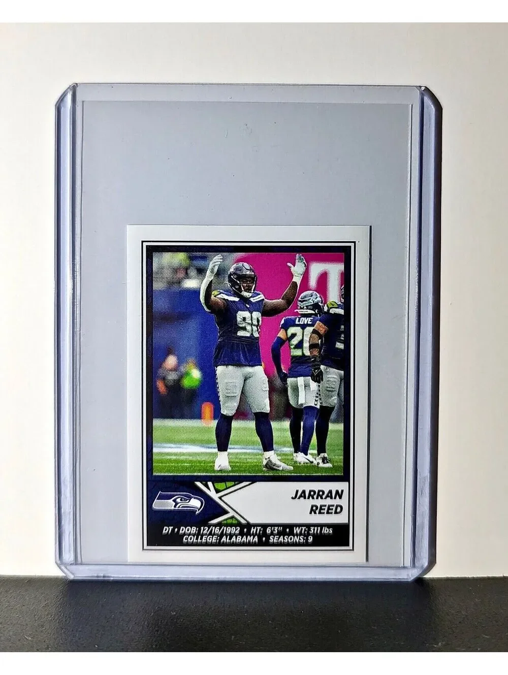 Jarran Reed 2024 Panini NFL Sticker #545 Seattle Seahawks